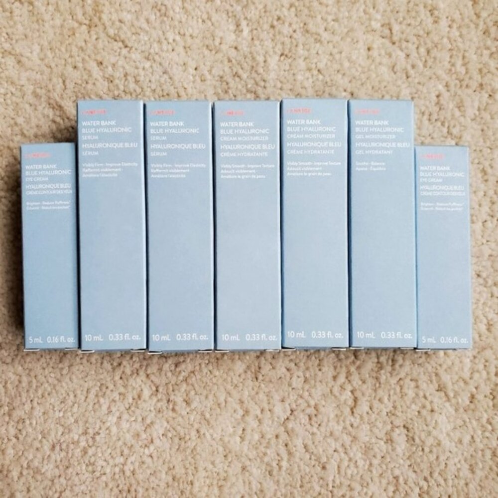 Laneige Water Bank Blue Hyaluronic Serum, Eye Cream, Gel Moisturizer Bundle NEW - Picture 3 of 3